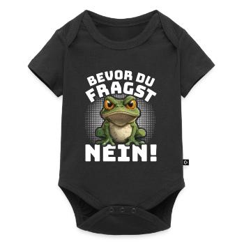 Karneval Kostüm BEVOR DU FRAGST NEIN! Lustiges - Baby Premium Kurzarmbody - Schwarz - Vorne