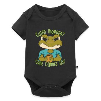 Karneval Kostüm GUTEN MORGEN? GANZ DÜNNES EIS - Baby Premium Kurzarmbody - Schwarz - Vorne