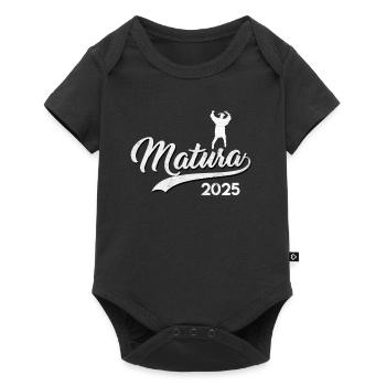 MATURA ABSCHLUSS 2025 Maturanten Lustiges - Baby Premium Kurzarmbody - Schwarz - Vorne