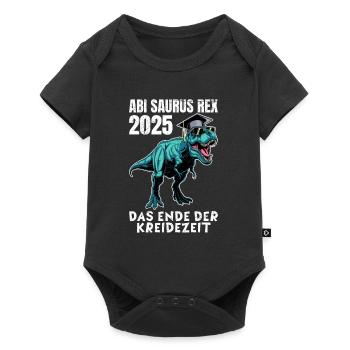 ABI SAURUS REX 2025 DAS ENDE DER KREIDEZEIT Lustig - Baby Premium Kurzarmbody - Schwarz - Vorne