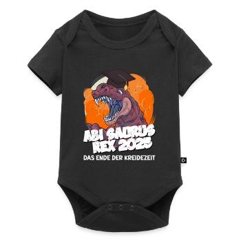 Abitur ABI SAURUS REX 2025 Abitur Lustiges - Baby Premium Kurzarmbody - Schwarz - Vorne