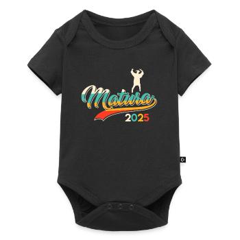 MATURA ABSCHLUSS 2025 Maturanten Lustiges - Baby Premium Kurzarmbody - Schwarz - Vorne