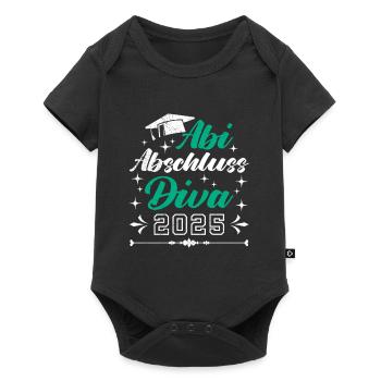 ABI ABSCHLUSS DIVA 2025 Mädchen Lustiges - Baby Premium Kurzarmbody - Schwarz - Vorne