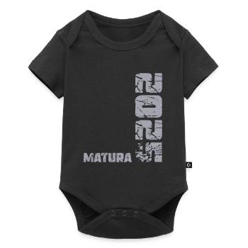 MATURA 2025 Maturanten Matura Abschluss Matura - Baby Premium Kurzarmbody - Schwarz - Vorne