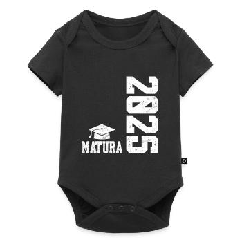 MATURA 2025 Maturanten Matura Abschluss Matura - Baby Premium Kurzarmbody - Schwarz - Vorne