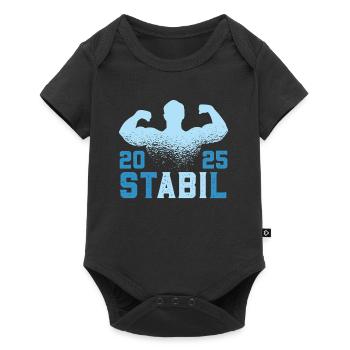 Abitur Abschluss 2025 ST ABI L Lustiges Abi - Baby Premium Kurzarmbody - Schwarz - Vorne