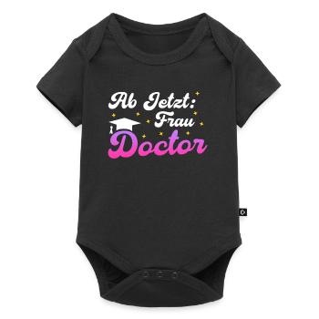 Doktortitel AB JETZT FRAU DOCTOR Lustiges - Baby Premium Kurzarmbody - Schwarz - Vorne