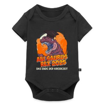 Abitur ABI SAURUS REX 2025 Abitur Lustiges - Baby Premium Kurzarmbody - Schwarz - Vorne