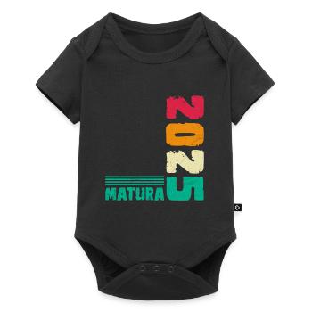 MATURA 2025 Maturanten Matura Abschluss Matura - Baby Premium Kurzarmbody - Schwarz - Vorne