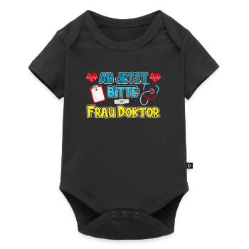 Doktortitel AB JETZT FRAU DOCTOR Lustiges - Baby Premium Kurzarmbody - Schwarz - Vorne