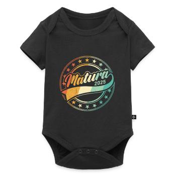 MATURA 2025 Maturanten Matura Abschluss Matura - Baby Premium Kurzarmbody - Schwarz - Vorne