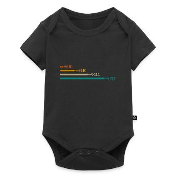 Läufer HALBMARATHON 26.2 Laufen Lustiges - Baby Premium Kurzarmbody - Schwarz - Vorne