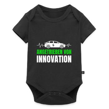 Hybrid Auto ANGETRIEBEN VON INNOVATION LUSTIG - Baby Premium Kurzarmbody - Schwarz - Vorne
