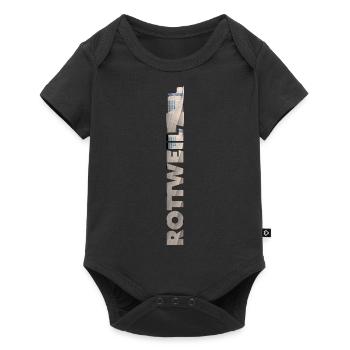 ROTTWEIL TURM - Baby Premium Kurzarmbody - Schwarz - Vorne