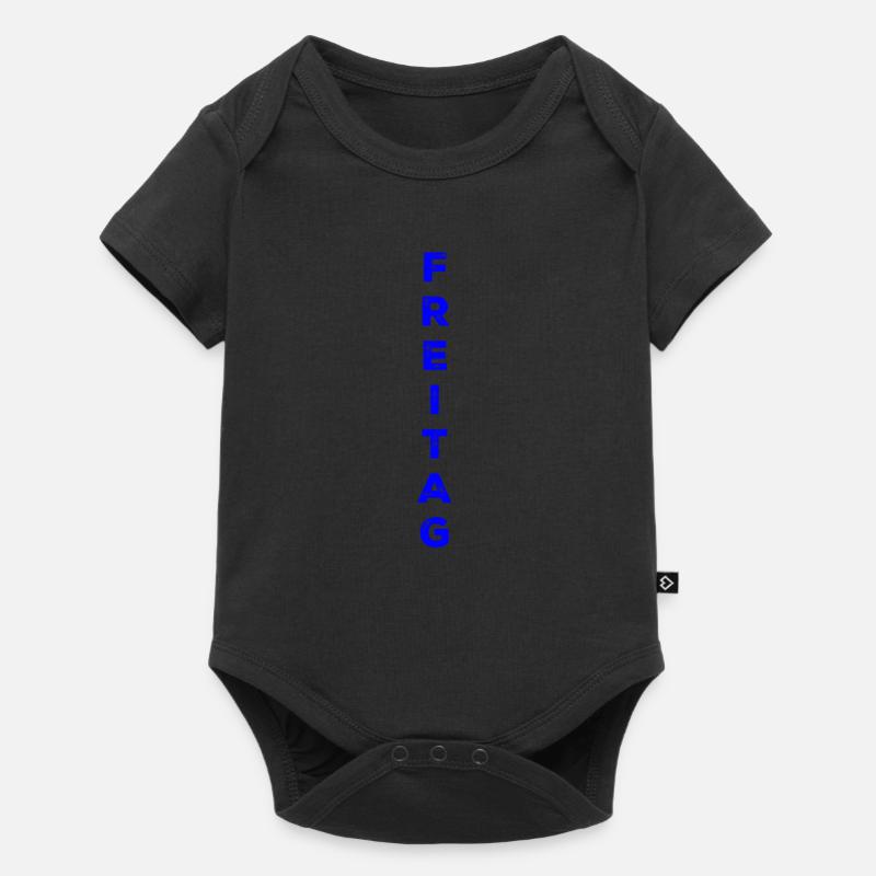 Friday - blue - Baby Premium short-sleeve bodysuit - black