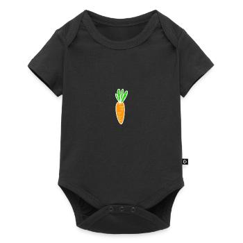 Carrote Carotte Légumes - Body à manches courtes Premium Bébé - noir - Devant