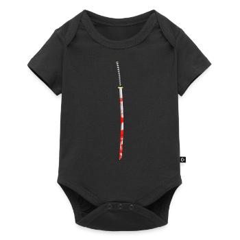Bloody samurai sword - Baby Premium short-sleeve bodysuit - black - Front