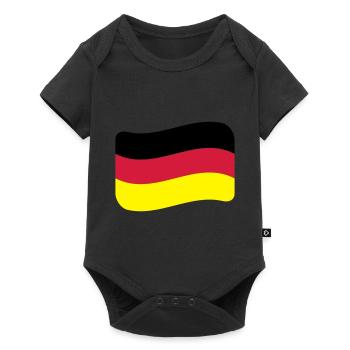 Allemagne Drapeau Nation allemande - Body à manches courtes Premium Bébé - noir - Devant