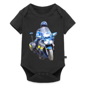 Motard Gendarmerie - Body à manches courtes Premium Bébé - noir - Devant
