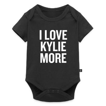 I love Kylie Plus Blanc - Body à manches courtes Premium Bébé - noir - Devant