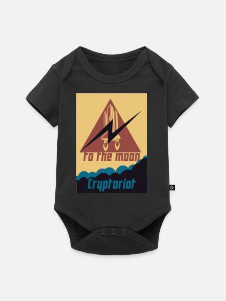 Cryptoriot - Baby Premium Kurzarmbody - Schwarz