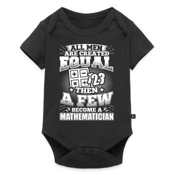 Mathématiques Math Mathematic chemise tous les hommes égaux - Body à manches courtes Premium Bébé - noir - Devant