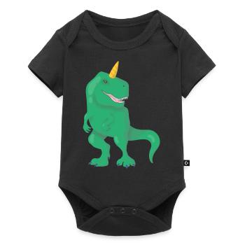 Dino Einhorn T-Rex - Body à manches courtes Premium Bébé - noir - Devant