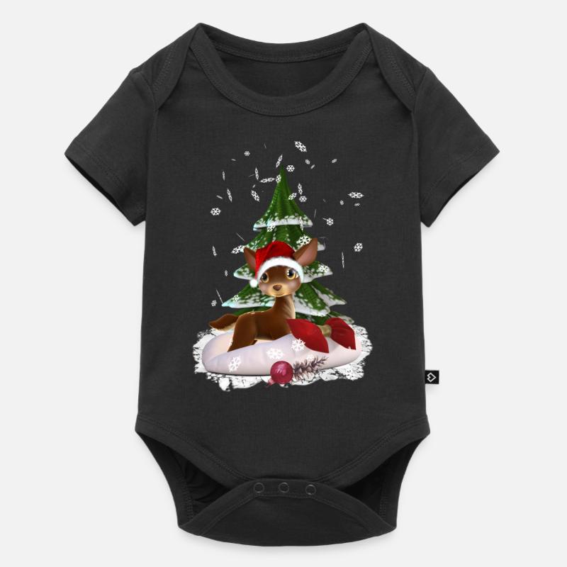 Weihnachtsgeschenk - Baby Premium Kurzarmbody - Schwarz