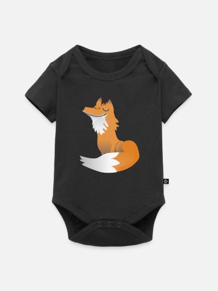 Fox - Baby Premium short-sleeve bodysuit - black
