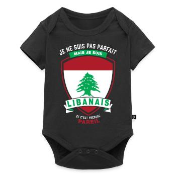 Libanais Parfait - Body à manches courtes Premium Bébé - noir - Devant