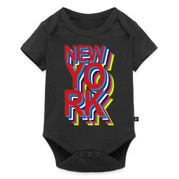 New York - Body à manches courtes Premium Bébé - noir - Devant