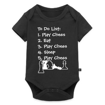 Chess To Do List Chemise - Body à manches courtes Premium Bébé - noir - Devant