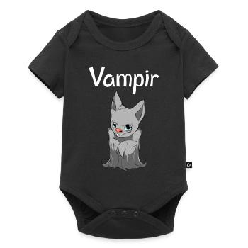 Vampire bat Halloween Gothic - Baby Premium short-sleeve bodysuit - black - Front