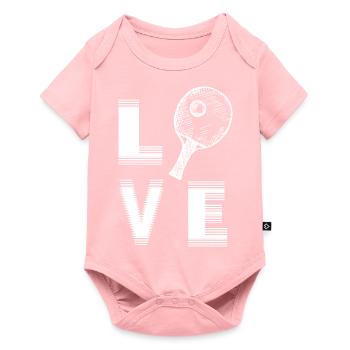 Tennis de table - Body à manches courtes Premium Bébé - rose - Devant