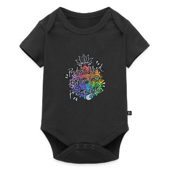 Positive thinking - Baby Premium short-sleeve bodysuit - black - Front