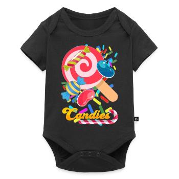 Candies - Baby Premium short-sleeve bodysuit - black - Front