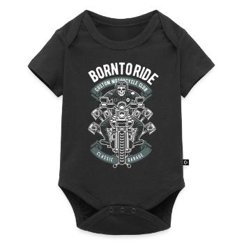 Born To Ride Skull Motocycliste Skull - Body à manches courtes Premium Bébé - noir - Devant
