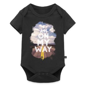 i am on my way - Baby Premium Kurzarmbody - Schwarz - Vorne