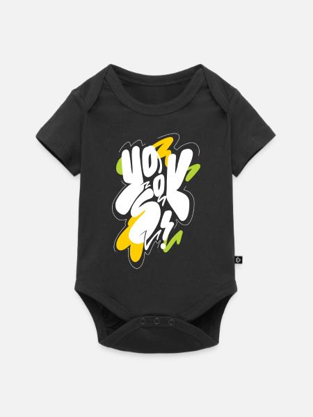 YO SOY - Baby Premium Kurzarmbody - Schwarz