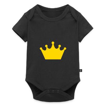 Crown icon - Baby Premium short-sleeve bodysuit - black - Front