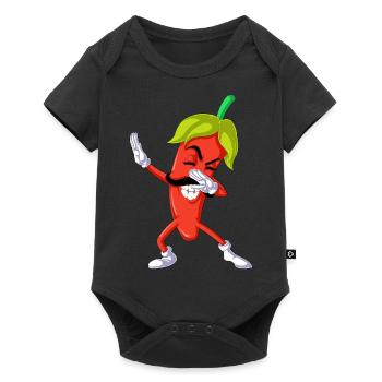 pepper dabbing - Baby Premium short-sleeve bodysuit - black - Front
