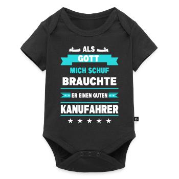Kanu Kanusport Wassersport Boot Kanufahrer lustig - Baby Premium Kurzarmbody - Schwarz - Vorne