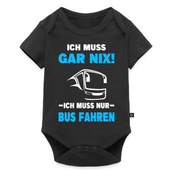 Busfahrer Bus Berufskraftfahrer Schulbus Reisebus - Baby Premium Kurzarmbody - Schwarz - Vorne