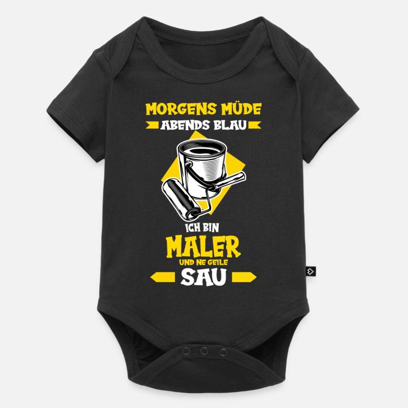 Maler und Lackierer Maler Lackierer Handwerker - Baby Premium Kurzarmbody - Schwarz