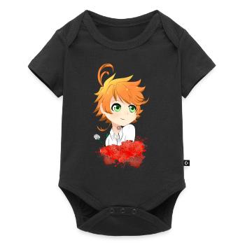 Emma - Baby Premium short-sleeve bodysuit - black - Front