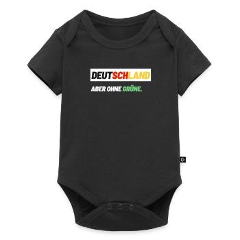 Deutschland Politik Konservativ wahl grün demo - Baby Premium Kurzarmbody - Schwarz - Vorne