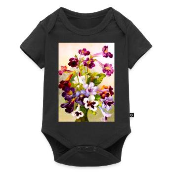 Violets - Baby Premium short-sleeve bodysuit - black - Front