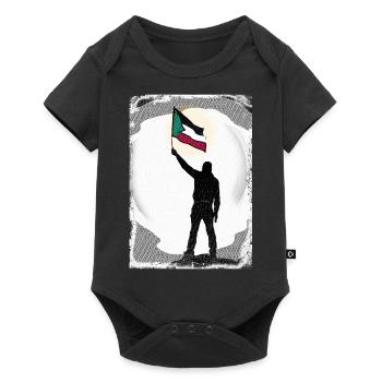 Palästina-Flagge Lives Matter P8 - Baby Premium Kurzarmbody - Schwarz - Vorne