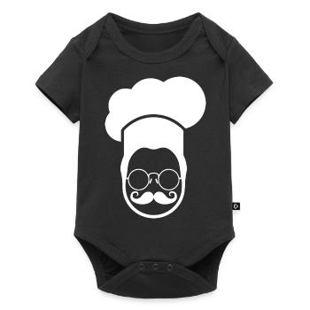 Cook cooking bake - Baby Premium short-sleeve bodysuit - black - Front