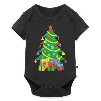 Christmas tree - Baby Premium short-sleeve bodysuit - black - Front